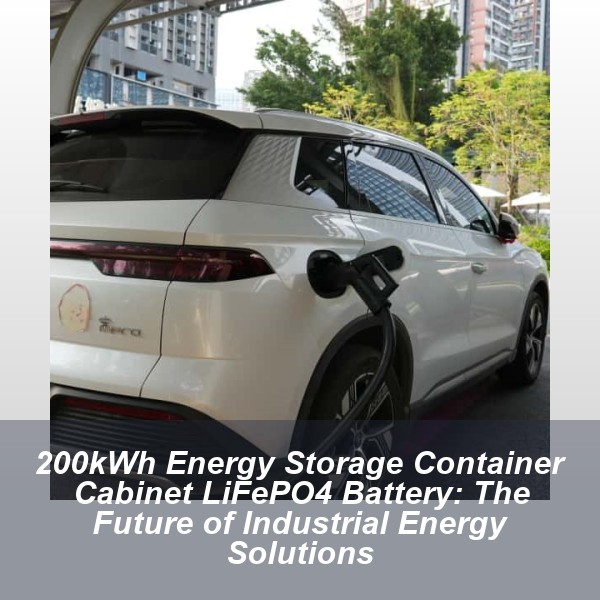 200kWh Energy Storage Container Cabinet LiFePO4 Battery: The Future of Industrial Energy Solutions